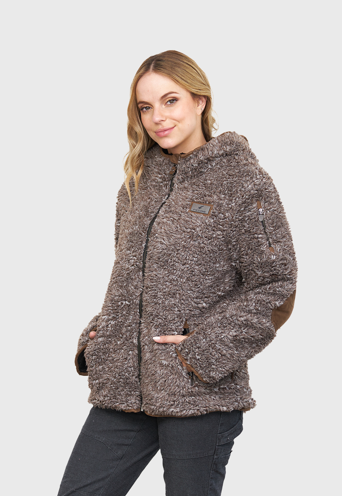 CHAQUETA CHIPORRO CLÁSICA V5 CAFÉ TRIGO MUJER FALCONE - 4