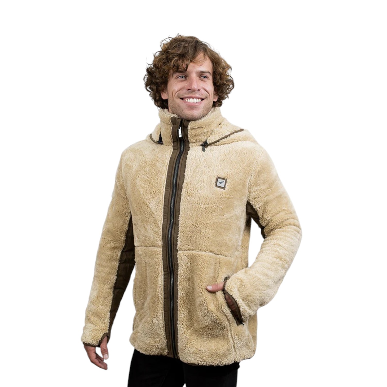 CHAQUETA SHAGGY LANDER TAUPE HOMBRE FALCONE - 2