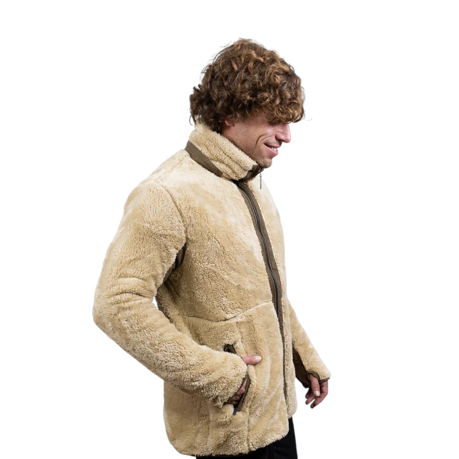 CHAQUETA SHAGGY LANDER TAUPE HOMBRE FALCONE - 3