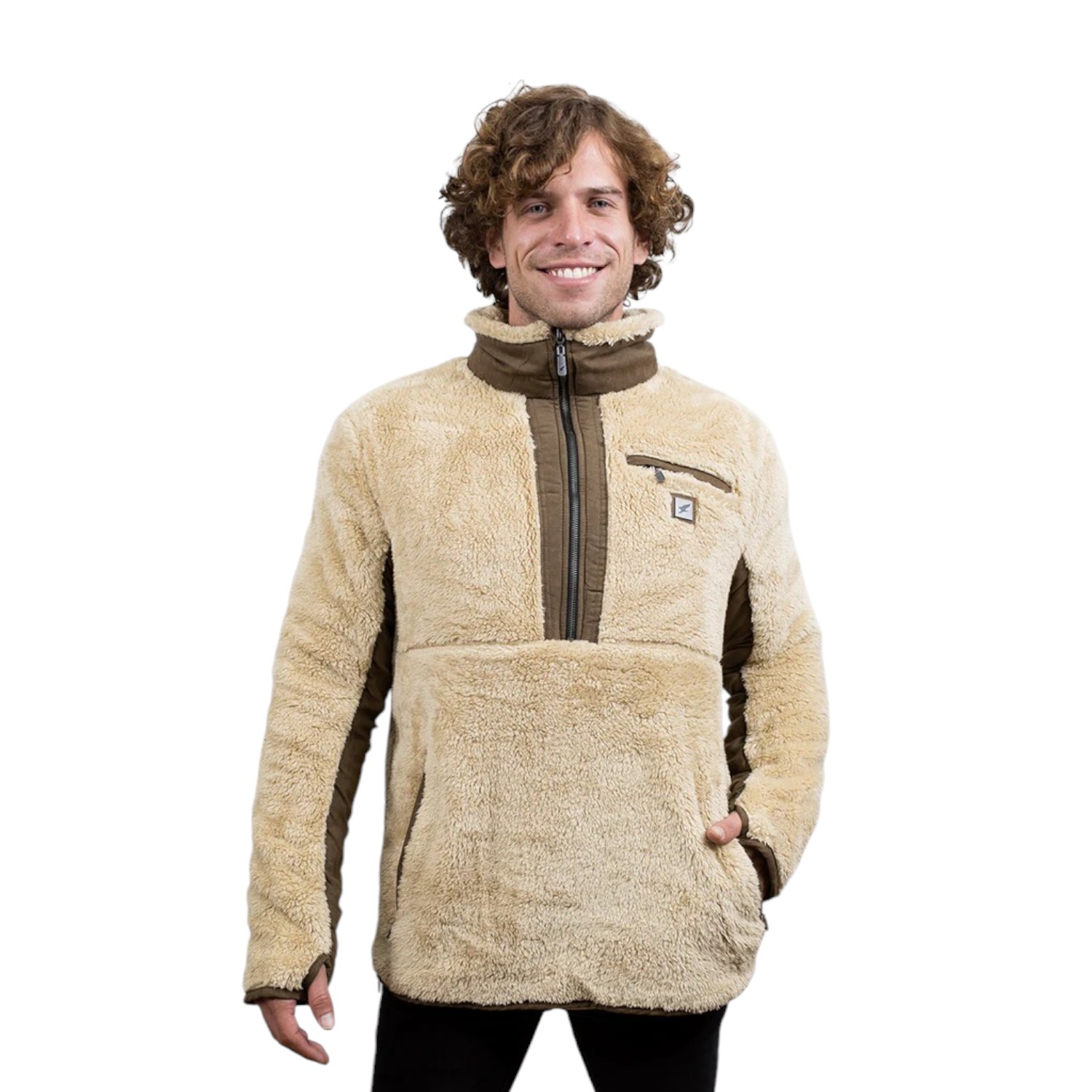 POLERÓN CHIPORRO SHAGGY LANDER TAUPE HOMBRE FALCONE - 2