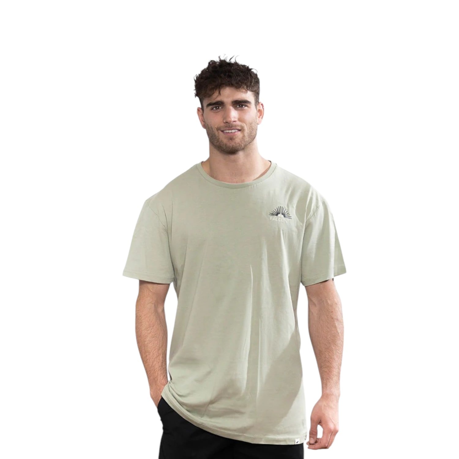 POLERA ORGÁNICA ELEMENTS VERDE HOMBRE FALCONE - 1