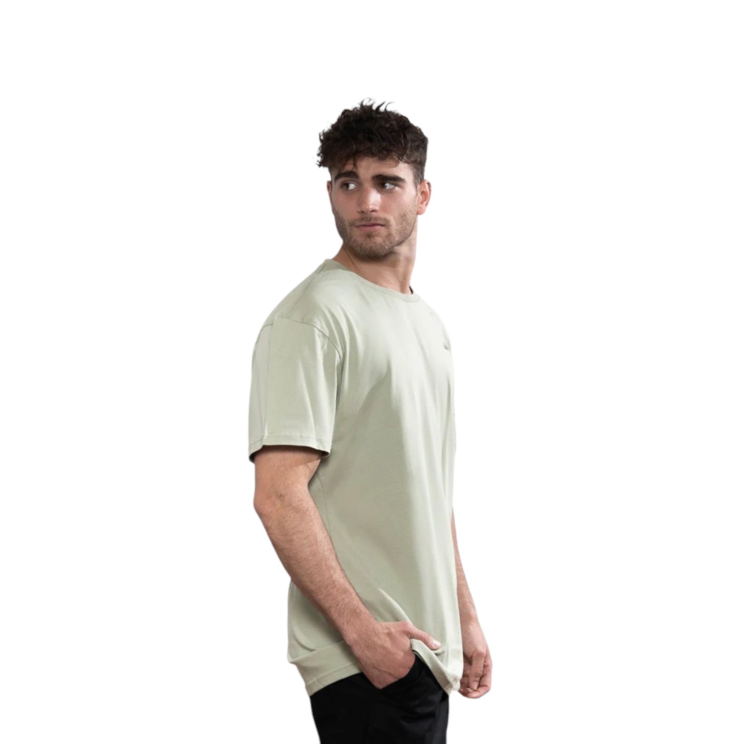 POLERA ORGÁNICA ELEMENTS VERDE HOMBRE FALCONE - 3