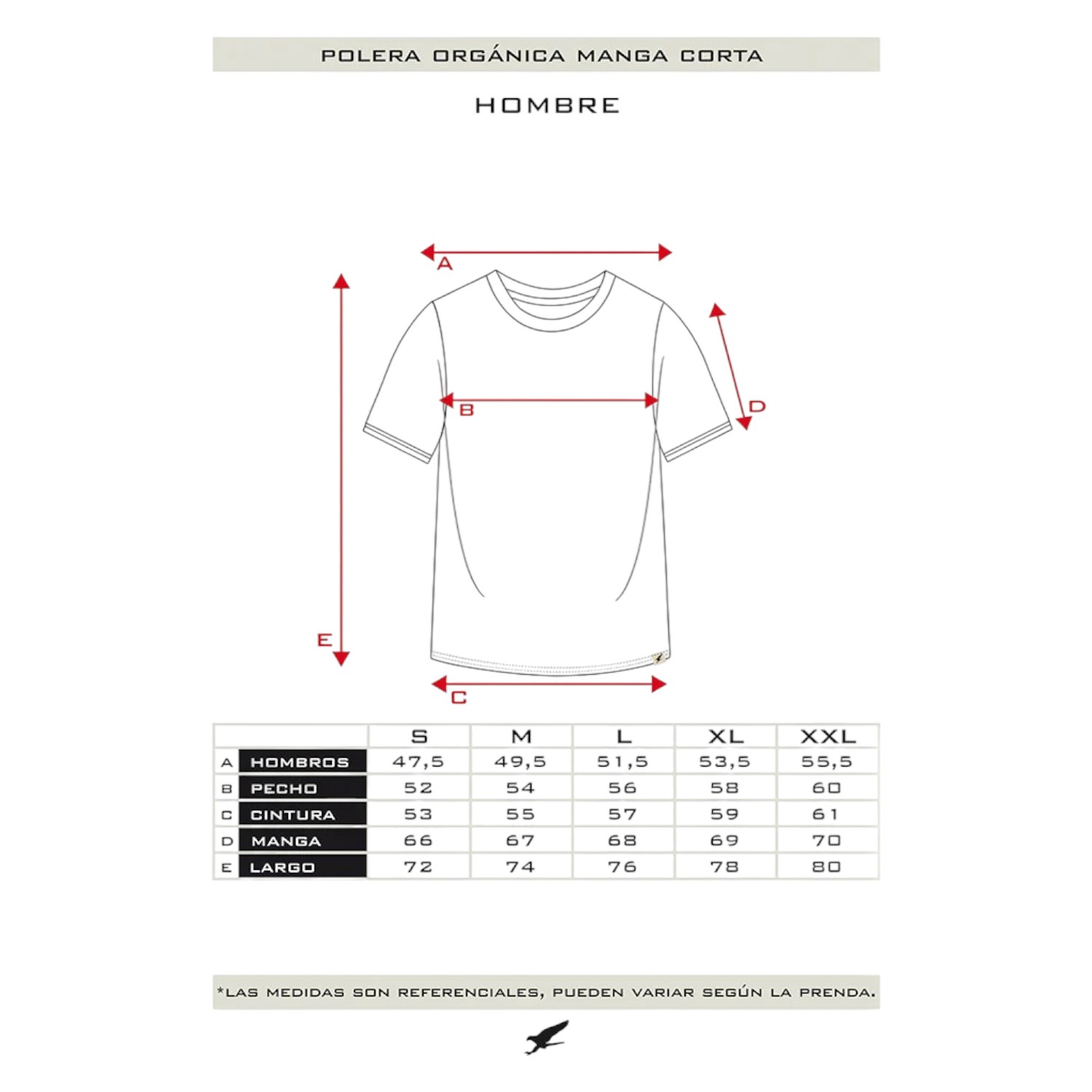 POLERA ORGÁNICA ELEMENTS VERDE HOMBRE FALCONE - 5