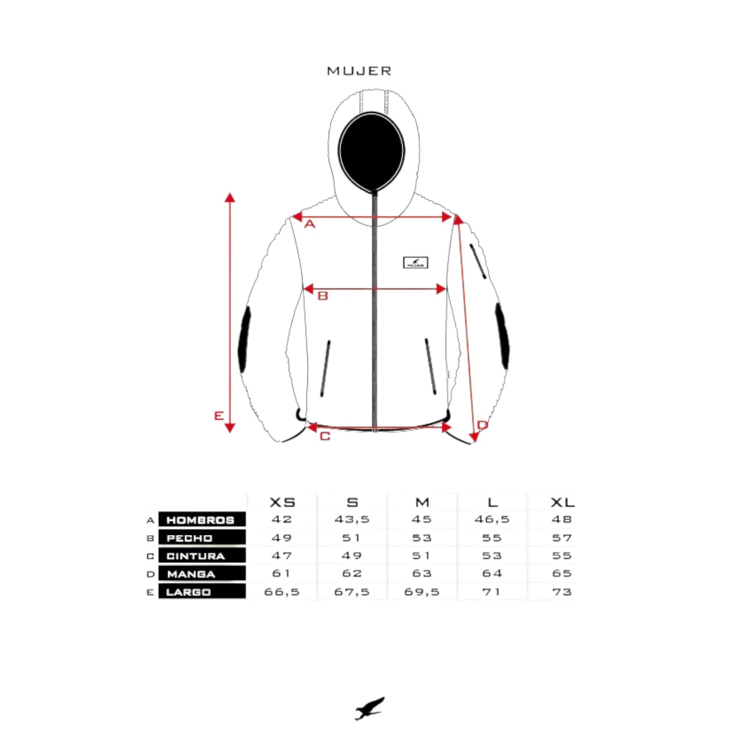 CHAQUETA CHIPORRO CLÁSICA V5 NEGRO MELANGE MUJER FALCONE - 6