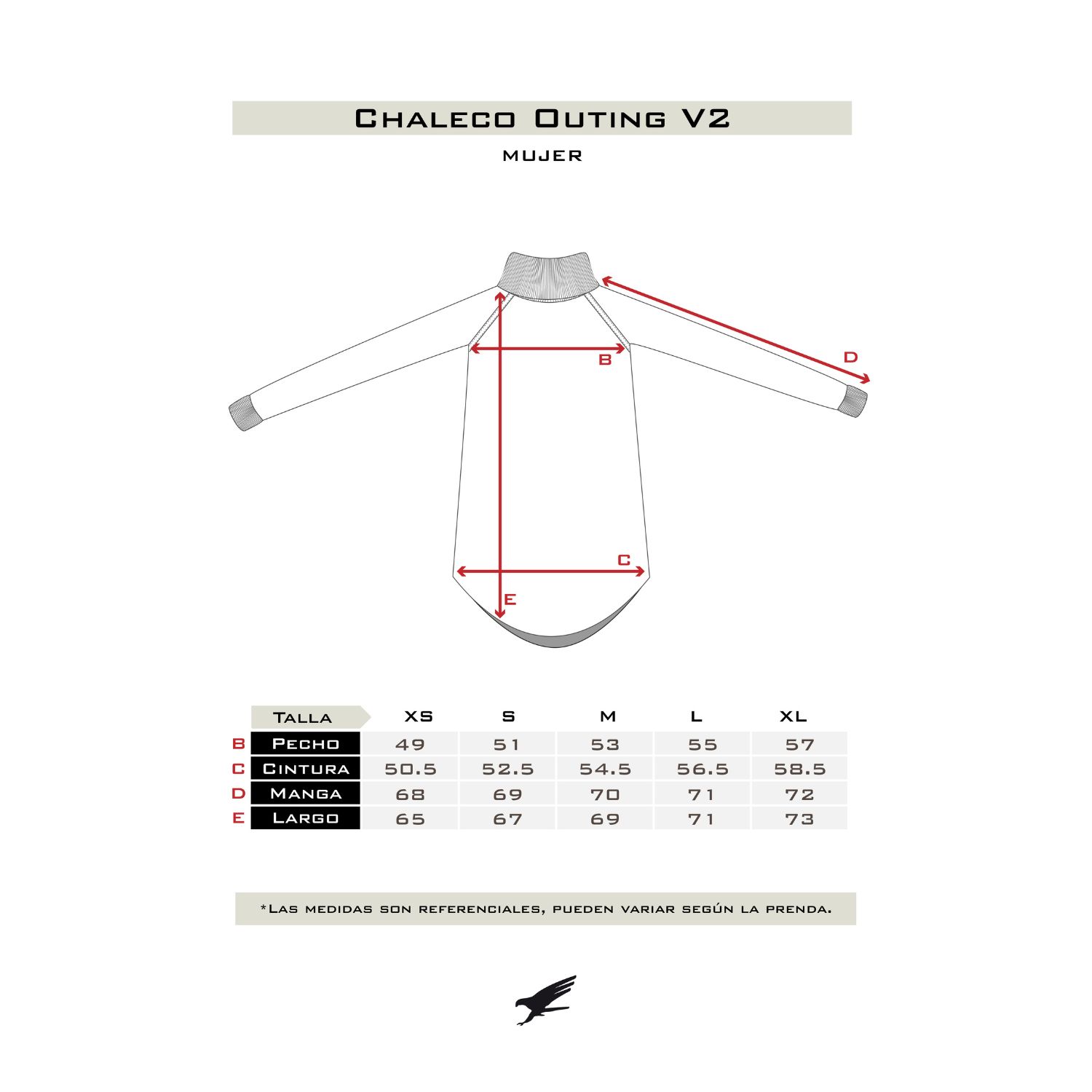 CHALECO OUTING V2 OFF WHITE MUJER FALCONE - 6