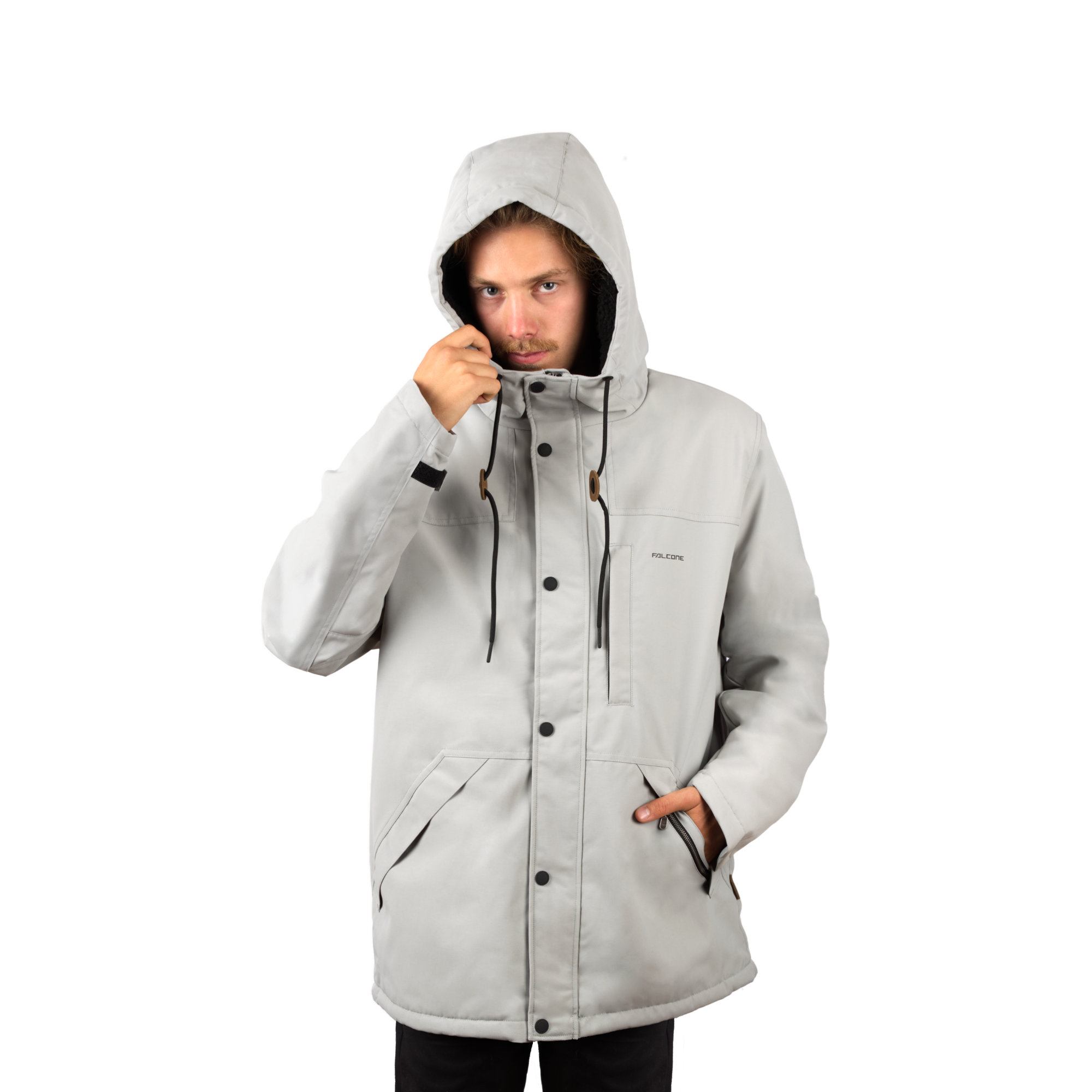 CHAQUETA IMPERMEABLE CHIPORRO UNEXPLOREDV2 PEARL GRAY HOMBRE FALCONE - 4