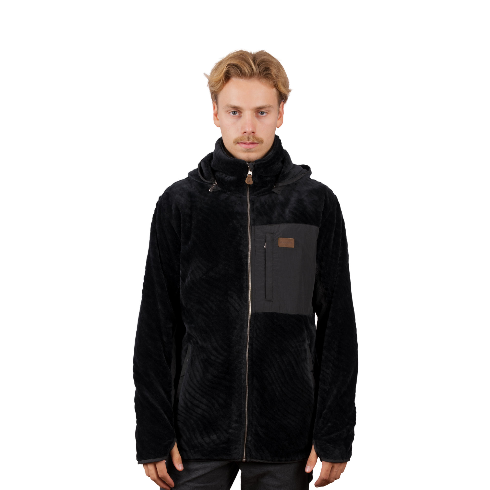 CHAQUETA SHAGGY WAVES NEGRO HOMBRE FALCONE - 2
