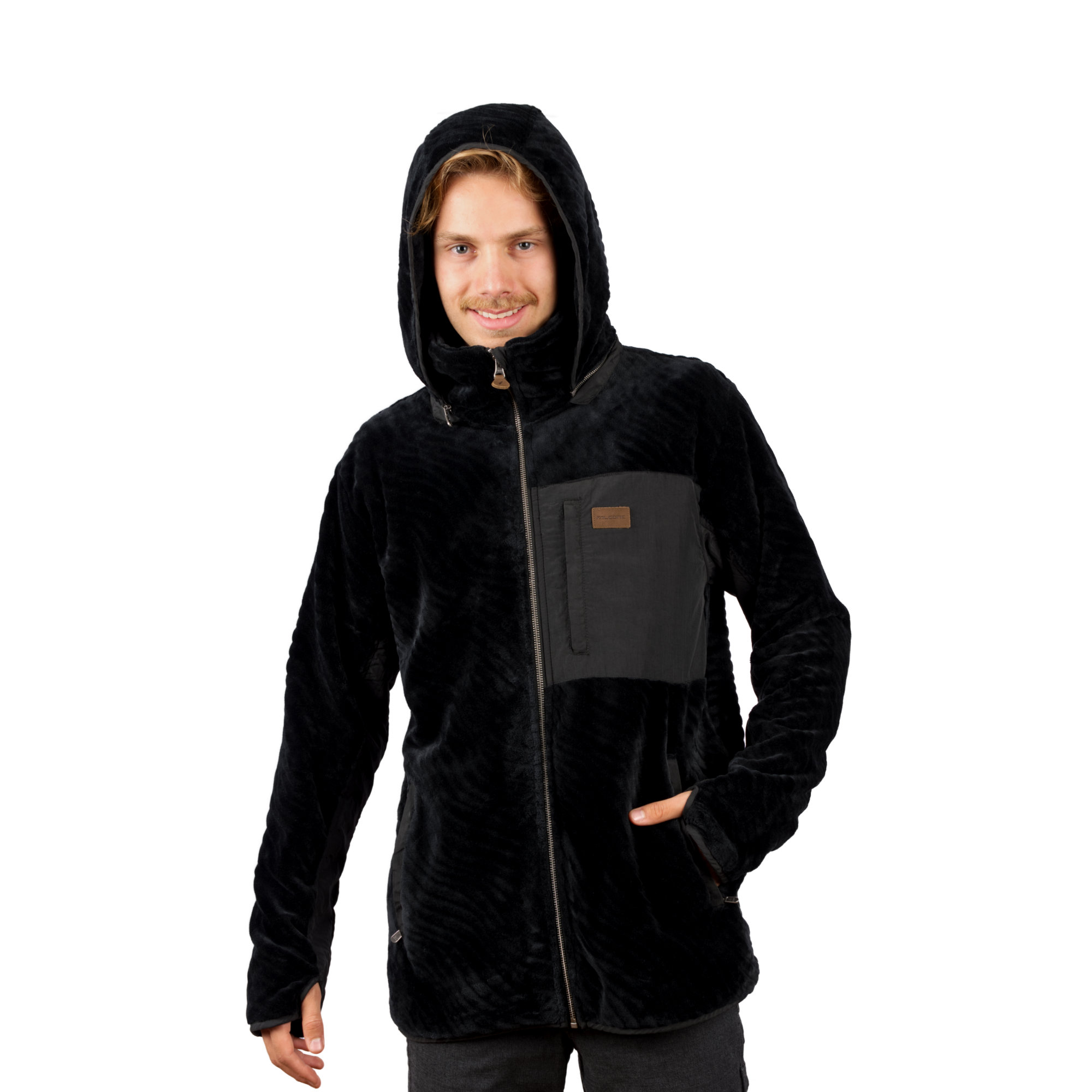 CHAQUETA SHAGGY WAVES NEGRO HOMBRE FALCONE - 3