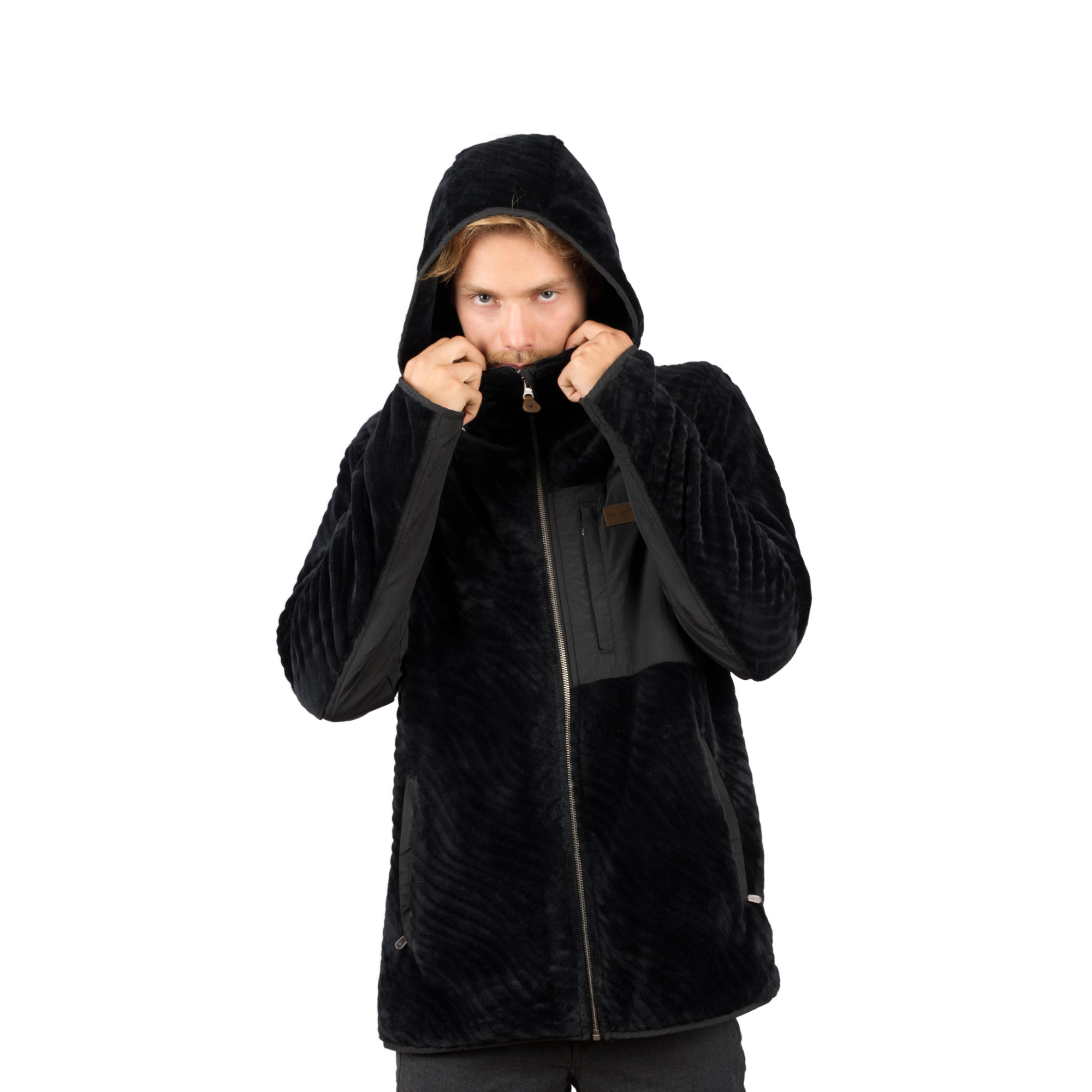 CHAQUETA SHAGGY WAVES NEGRO HOMBRE FALCONE - 4