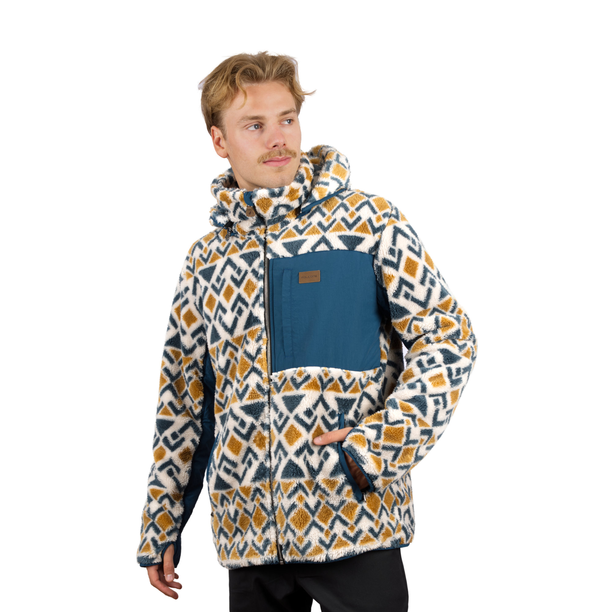 CHAQUETA SHAGGY WAVES PRINT HOMBRE FALCONE - 1