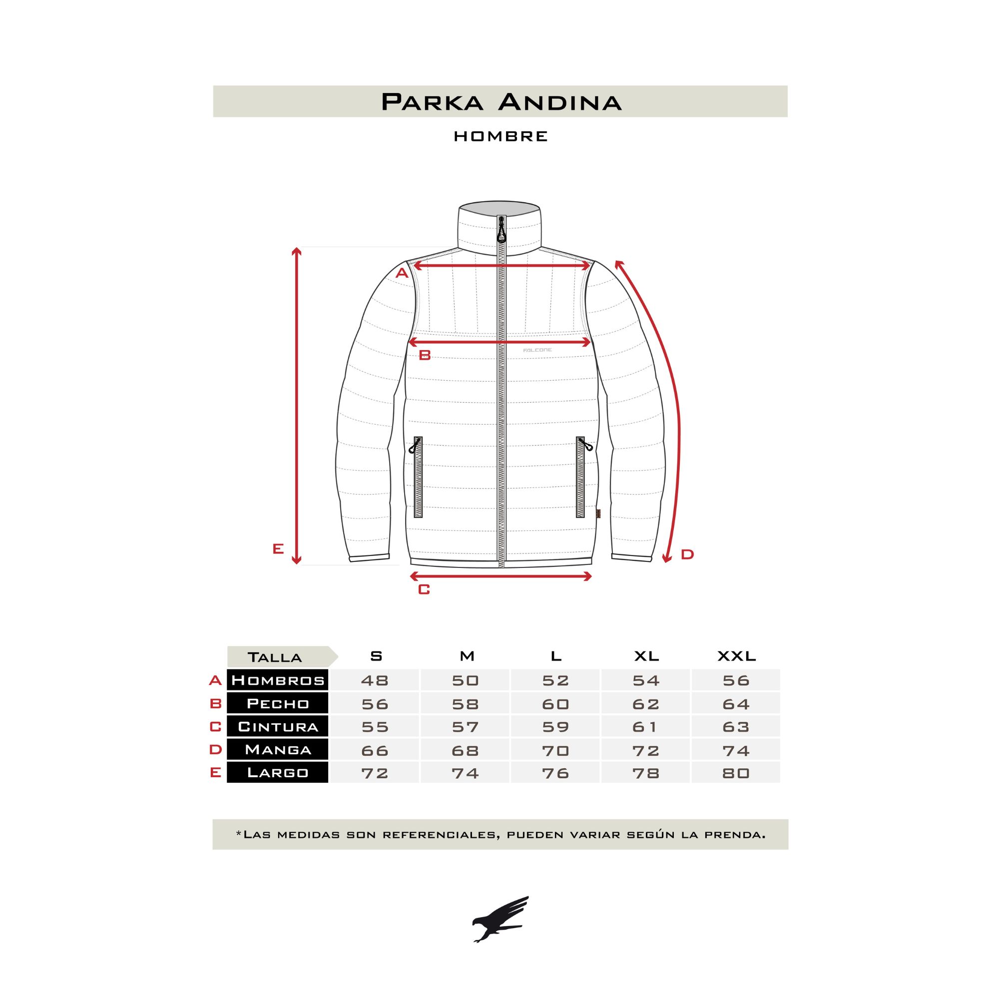 PARKA ANDINA NEGRO HOMBRE FALCONE - 6