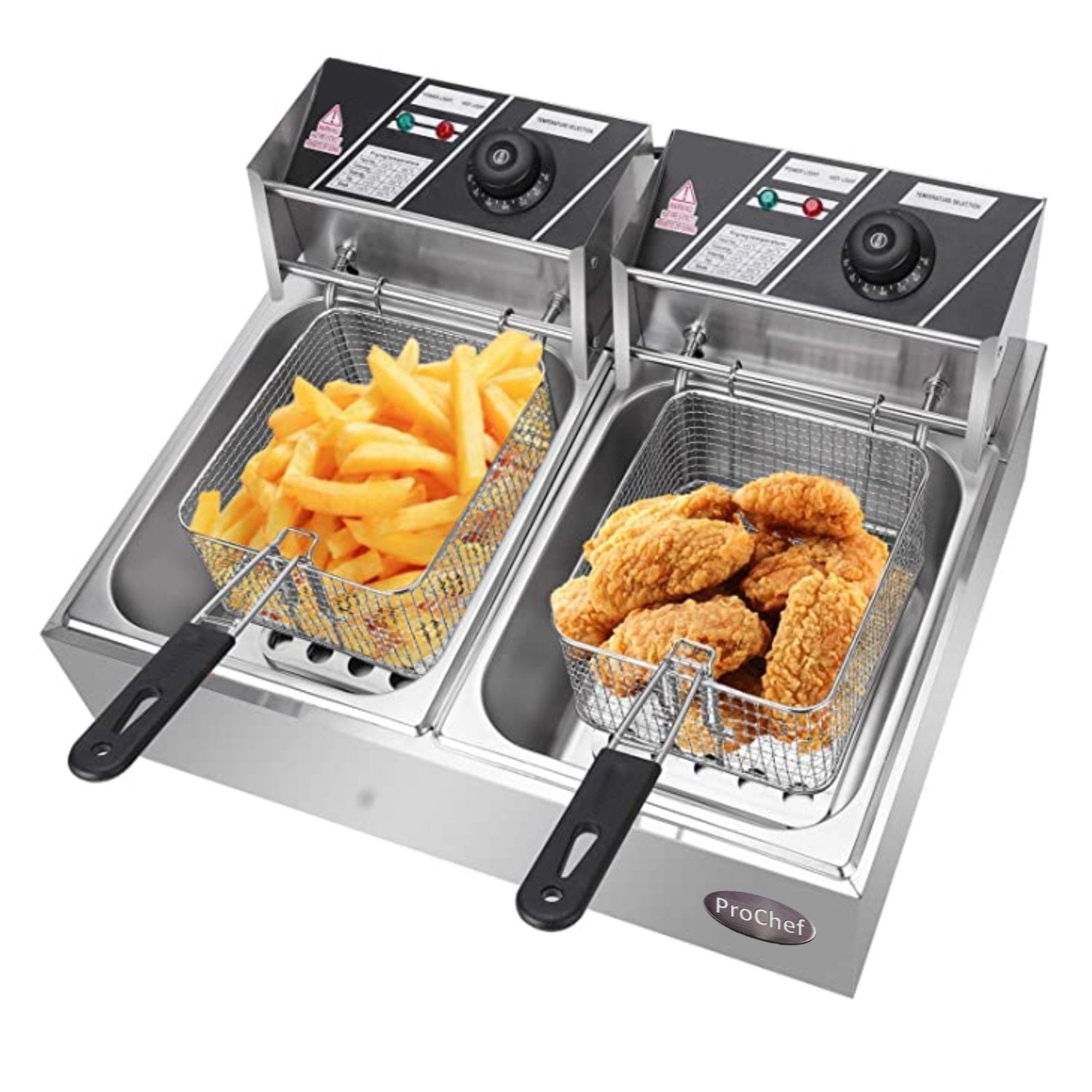 FREIDORA INDUSTRIAL PROCHEF ELECTRICA 2 DEPOSITOS 5.5 L C/U - 1