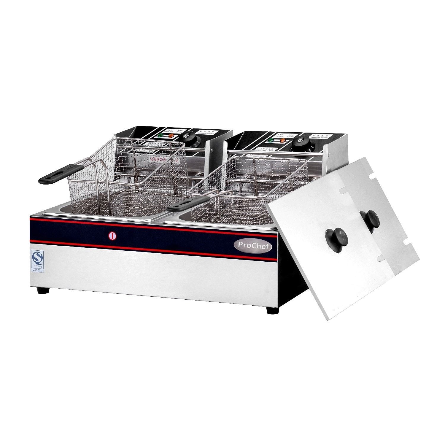 FREIDORA INDUSTRIAL PROCHEF ELECTRICA 2 DEPOSITOS 5.5 L C/U - 4