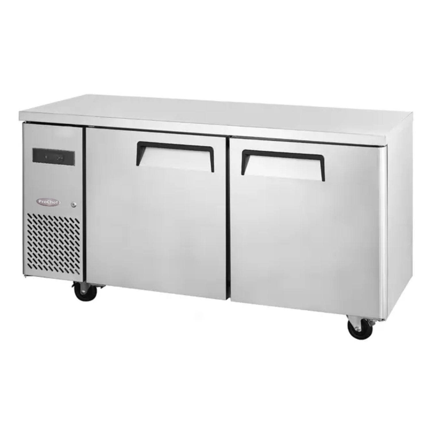 FREEZER INDUSTRIAL PROCHEF 400 L ACERO INOXIDABLE 150 CM MESON REFRIGERADO 2 PUERTAS - 1