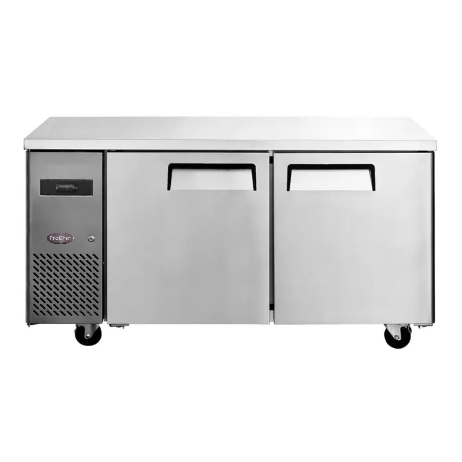 FREEZER INDUSTRIAL PROCHEF 400 L ACERO INOXIDABLE 150 CM MESON REFRIGERADO 2 PUERTAS - 9