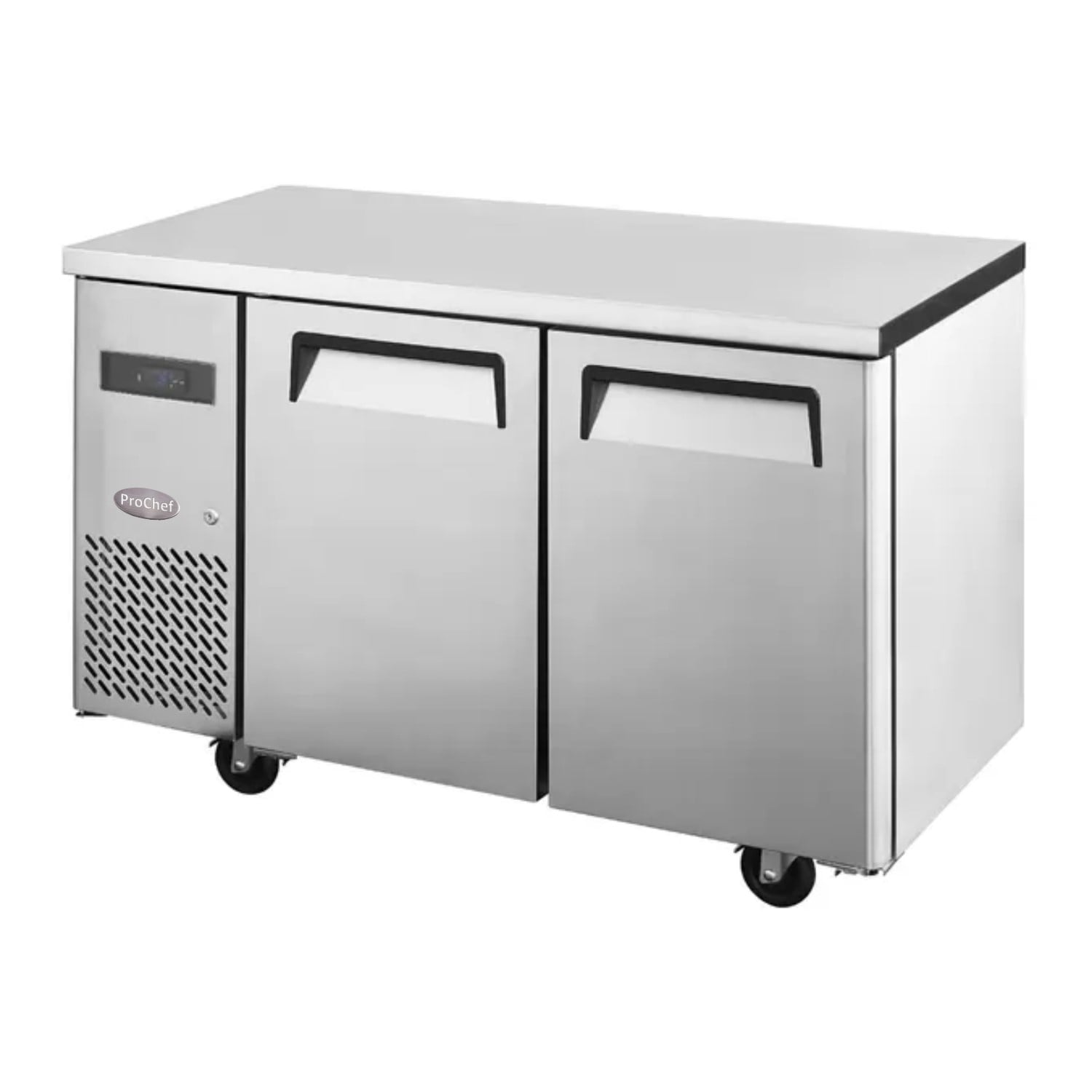FREEZER INDUSTRIAL PROCHEF MESON REFRIGERADO 120 CM ACERO INOX. 2 PUERTAS 290 LITROS ESTÁTICO - 1