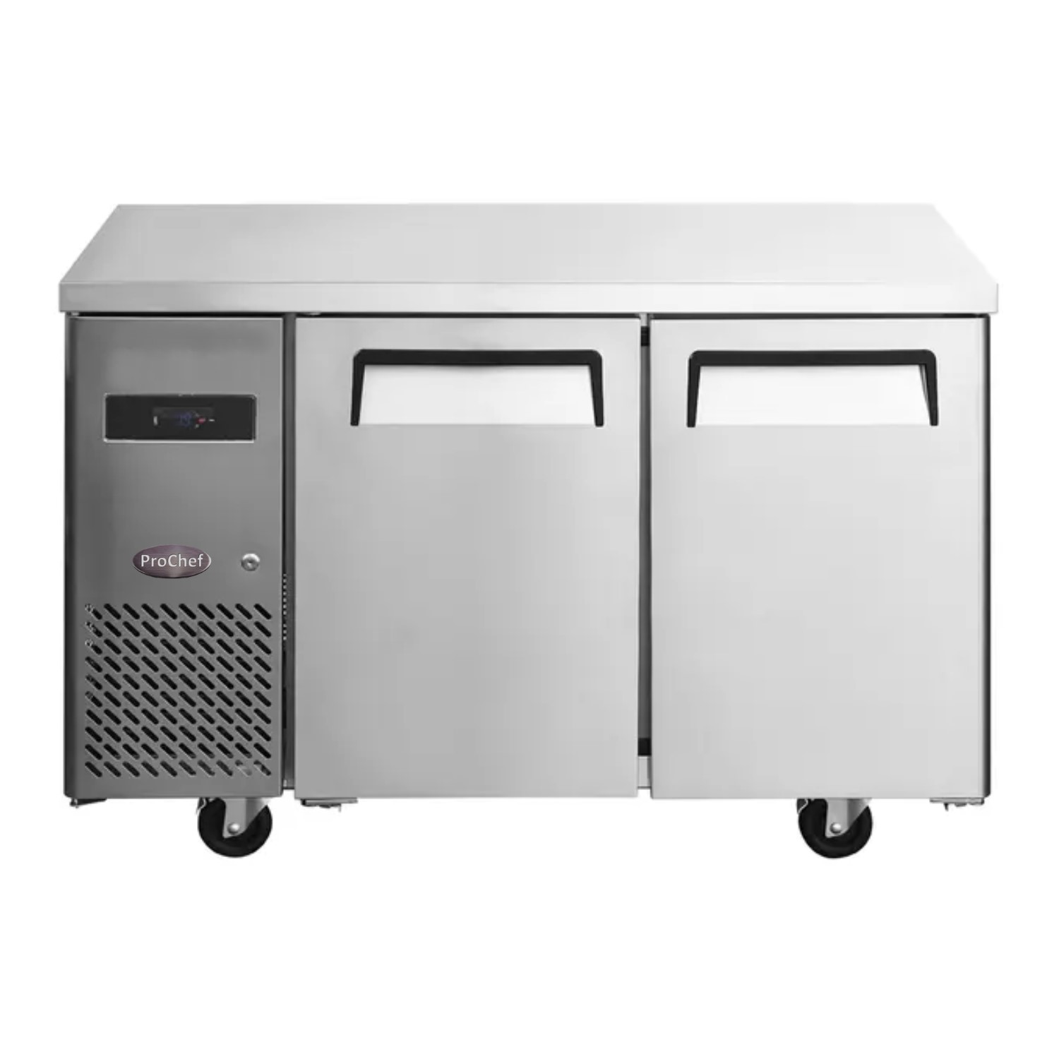FREEZER INDUSTRIAL PROCHEF MESON REFRIGERADO 120 CM ACERO INOX. 2 PUERTAS 290 LITROS ESTÁTICO - 6