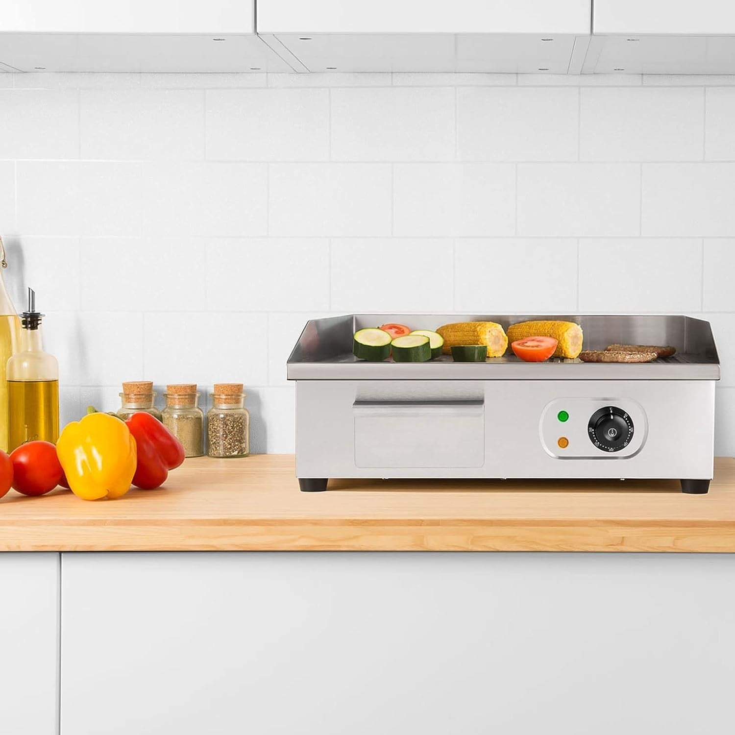 PLANCHA PROCHEF CHURRASQUERA ELECTRICA 55 X 35 CM. AC INOX - 9