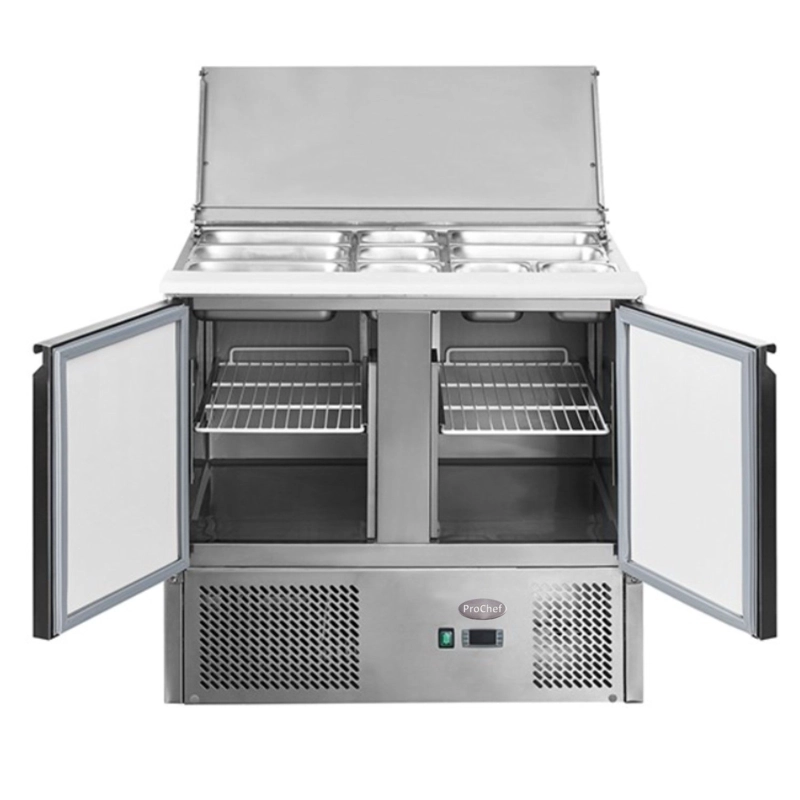 FREEZER INDUSTRIAL PROCHEF MESON REFRIGERADO SALADETTE 90 CM. 300 LT. AC.INOX ESL3800 ESTÁTICO - 3