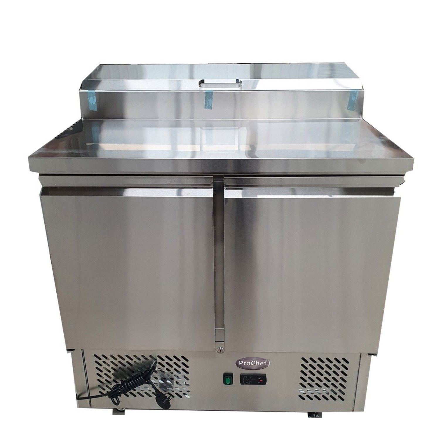 FREEZER INDUSTRIAL PROCHEF MESON REFRIGERADO PIZZERO 90 CM. 300 LT. AC. INOX. ESL3832 ESTÁTICO - 5