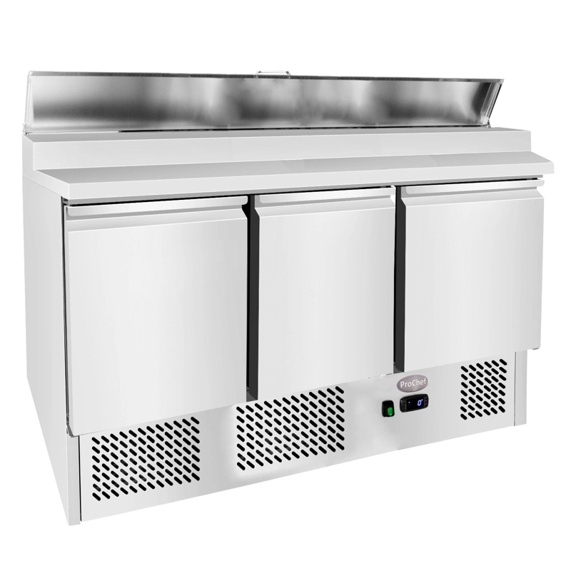 FREEZER INDUSTRIAL PROCHEF 380 L ACERO INOXIDABLE 137 CM MESON REFRIGERADO PIZZERO - 3