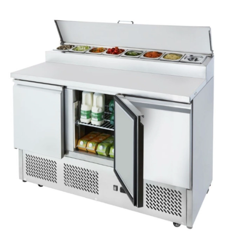 FREEZER INDUSTRIAL PROCHEF 380 L ACERO INOXIDABLE 137 CM MESON REFRIGERADO PIZZERO - 7