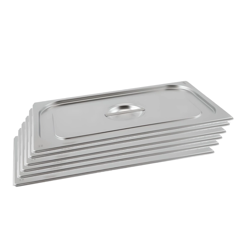TAPA GASTRONOMICA GN 1/1 ACERO INOX. PACK 6 UNIDADES - 1