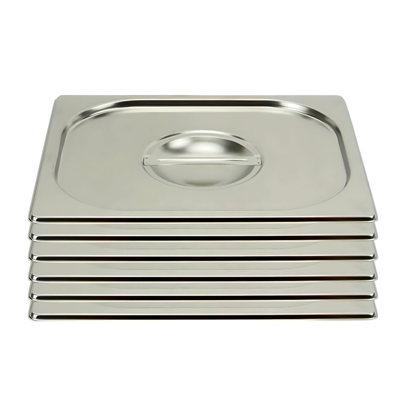 TAPA GASTRONOMICA GN 1/2 ACERO INOX. PACK 6 UNIDADES - 1