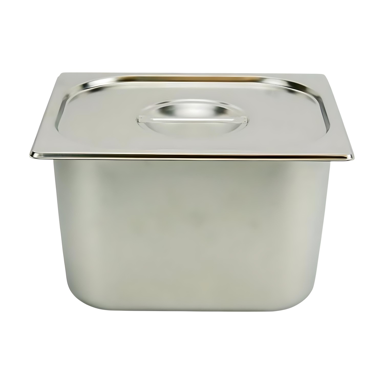 Coperchio Gastronorm GN 1/1, Acciaio Inox, Confezione Da 3, Angoli Arrotondati, Resistente Per Forni E Bagnomaria