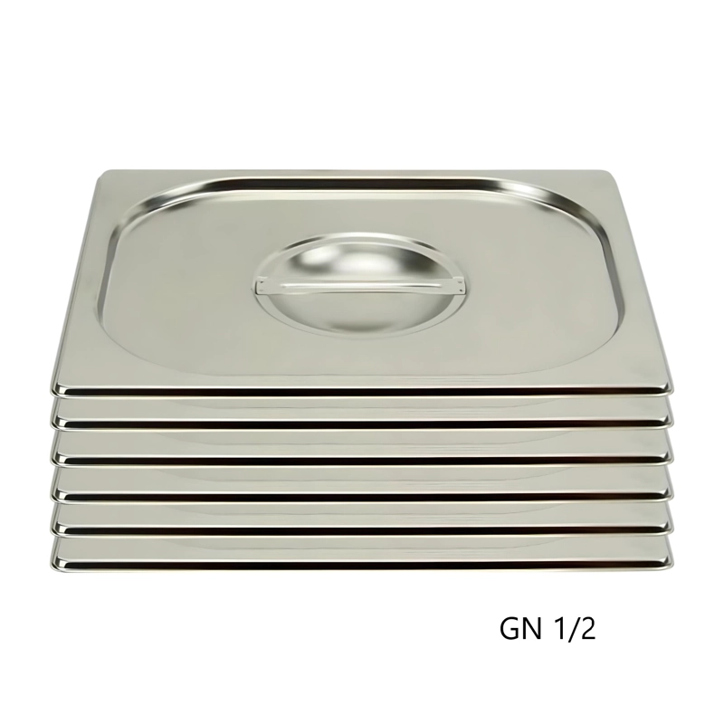 TAPA GASTRONOMICA GN 1/2 ACERO INOX. PACK 6 UNIDADES - 6