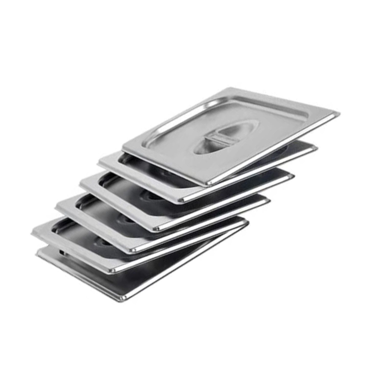 TAPA GASTRONOMICA GN 1/3 ACERO INOX. PACK 6 UNIDADES - 1
