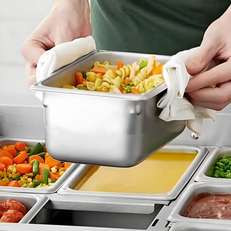 DEPOSITO GASTRONOMICO GN 1/3 X 150 MM ACERO INOX. PACK 6 UN. - 4