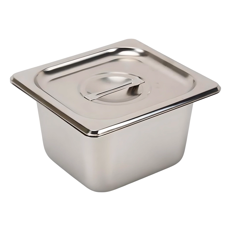 TAPA GASTRONOMICA GN 1/6 ACERO INOX. PACK 6 UNIDADES - 5
