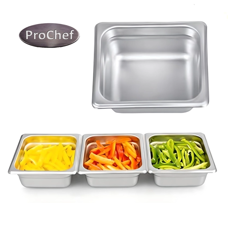 DEPOSITO GASTRONOMICO GN 1/6 X 65 MM ACERO INOX. PACK 6 UN. - 4