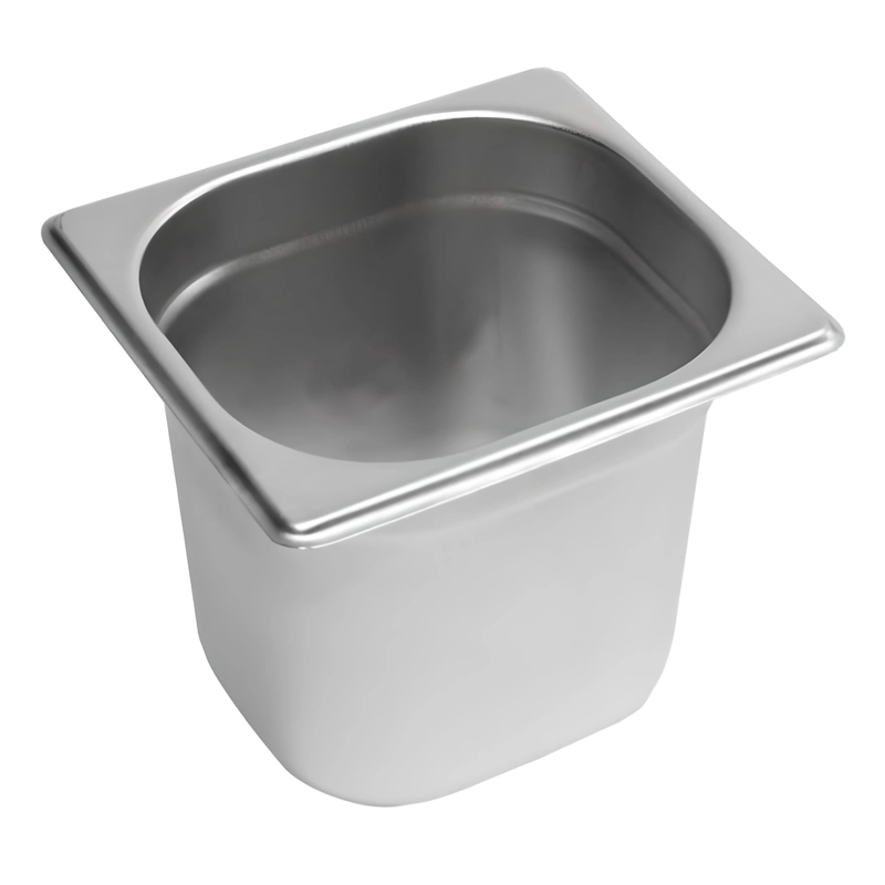 DEPOSITO GASTRONOMICO GN 1/6 X 150 MM ACERO INOX. PACK 6 UN. - 2