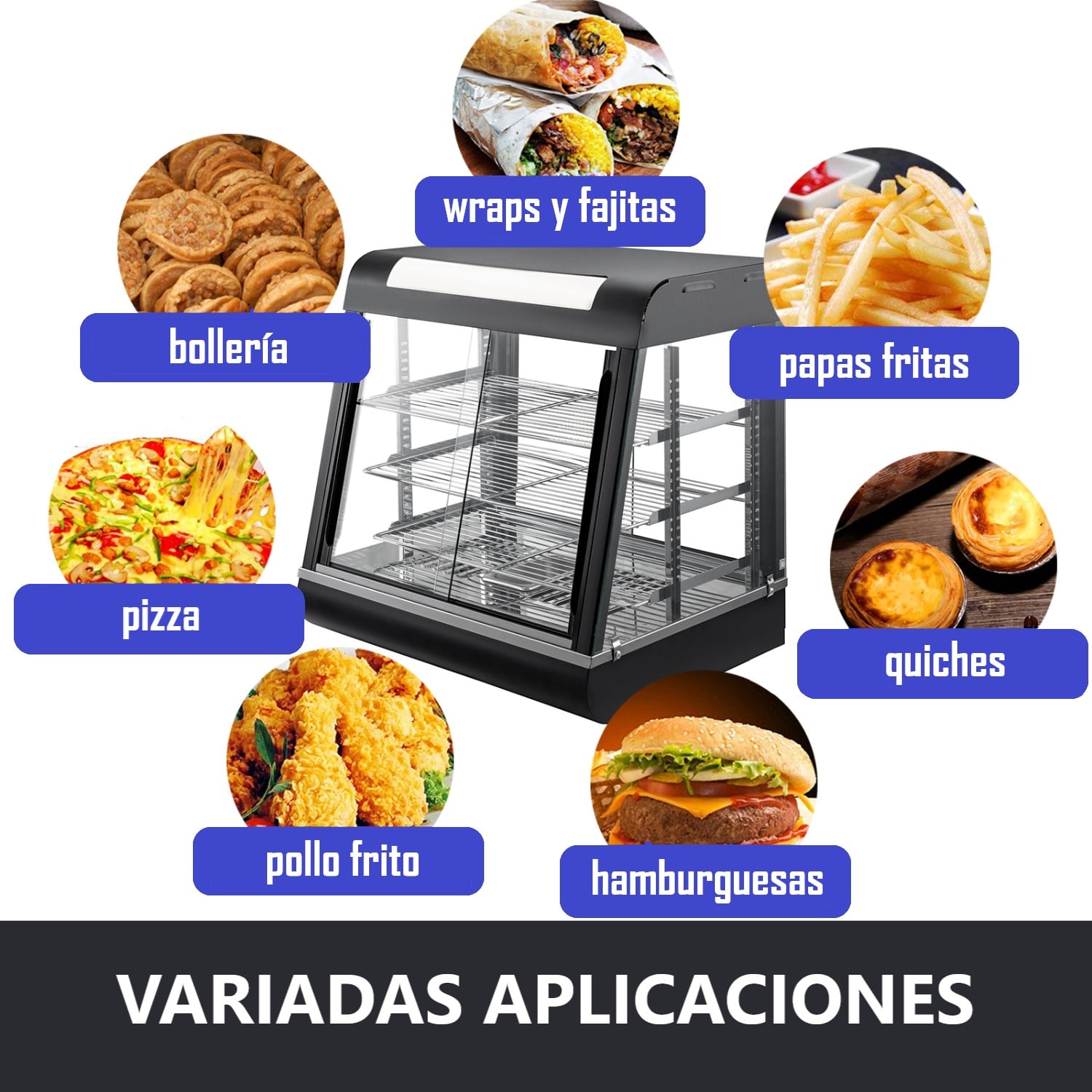 VITRINA PROCHEF 66 CM CALOR AUTOSERVICIO 100L - 5