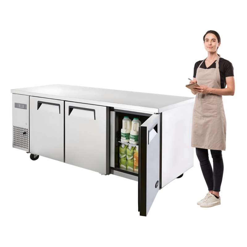 FREEZER INDUSTRIAL PROCHEF 510 L ACERO INOXIDABLE 180 CM MESON REFRIGERADO 3 PUERTAS - 2