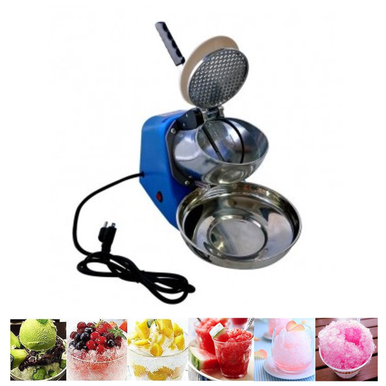 MAQUINA HIELO PROCHEF 300 WATTS TRITURADORA PICADORA ELECTRICA - 5