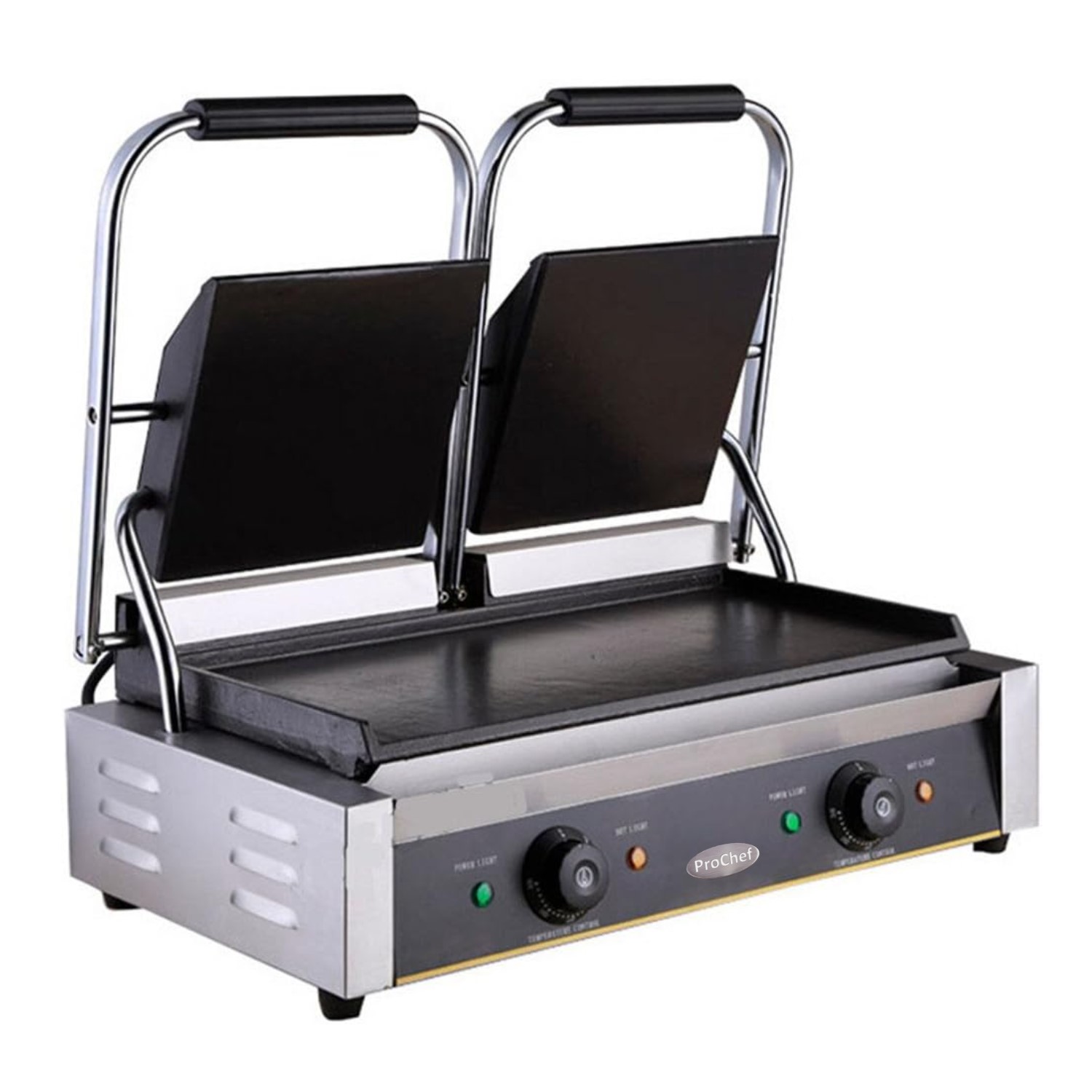 PLANCHA PROCHEF SANDWICHERA DOBLE PANINI GRILL ACERO INOX. 3600W - 2