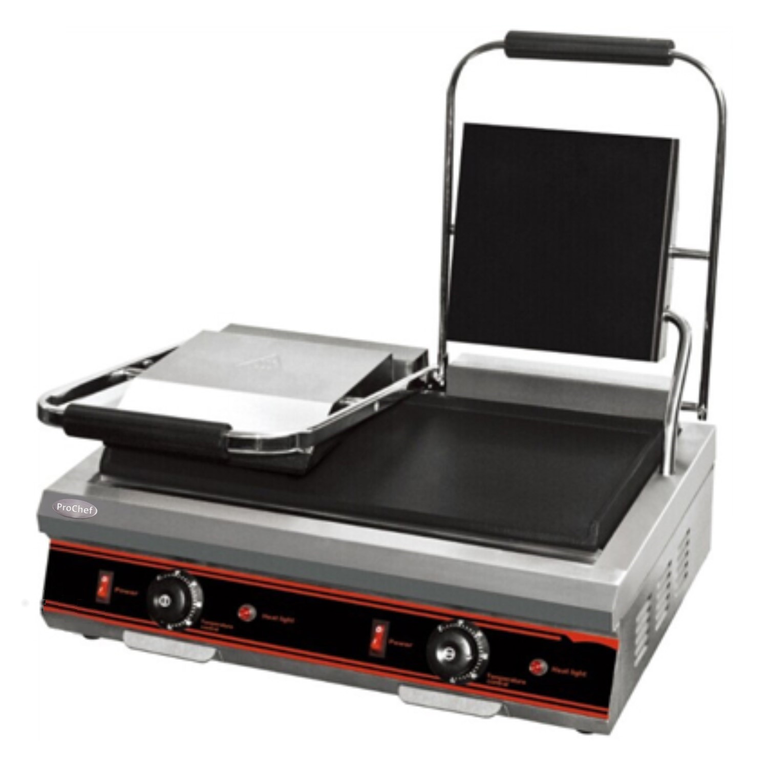 PLANCHA PROCHEF SANDWICHERA DOBLE PANINI GRILL ACERO INOX. 3600W - 3