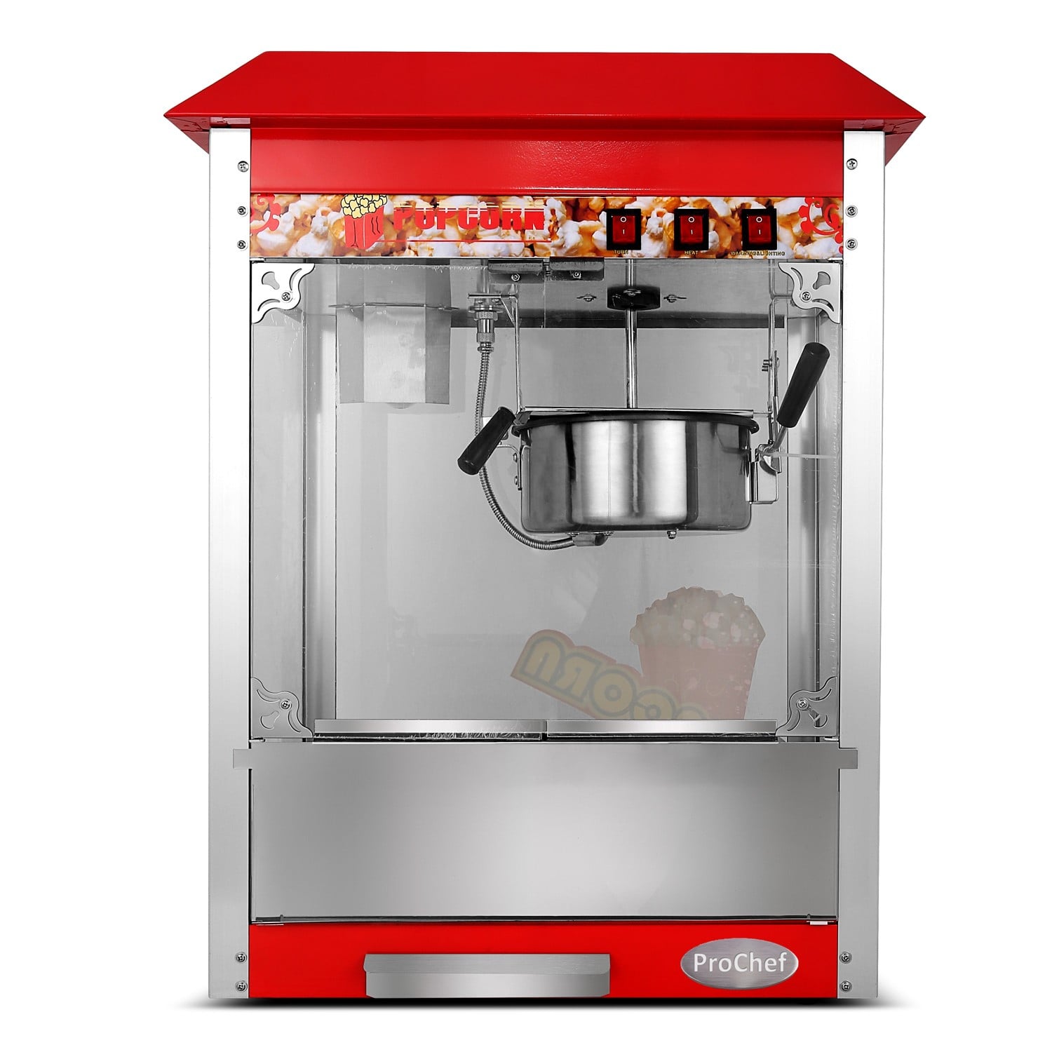 MAQUINA CABRITAS PROCHEF 802 1400 WATTS O POP CORN - 5
