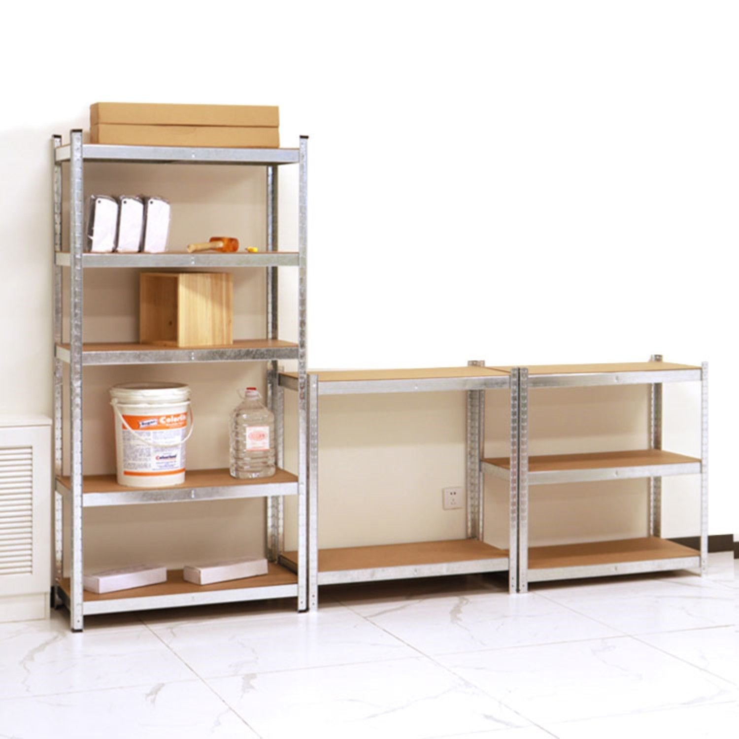 ESTANTE ACERO GALVANIZADO 90X40X180 CM. CAP 875 KG - 6
