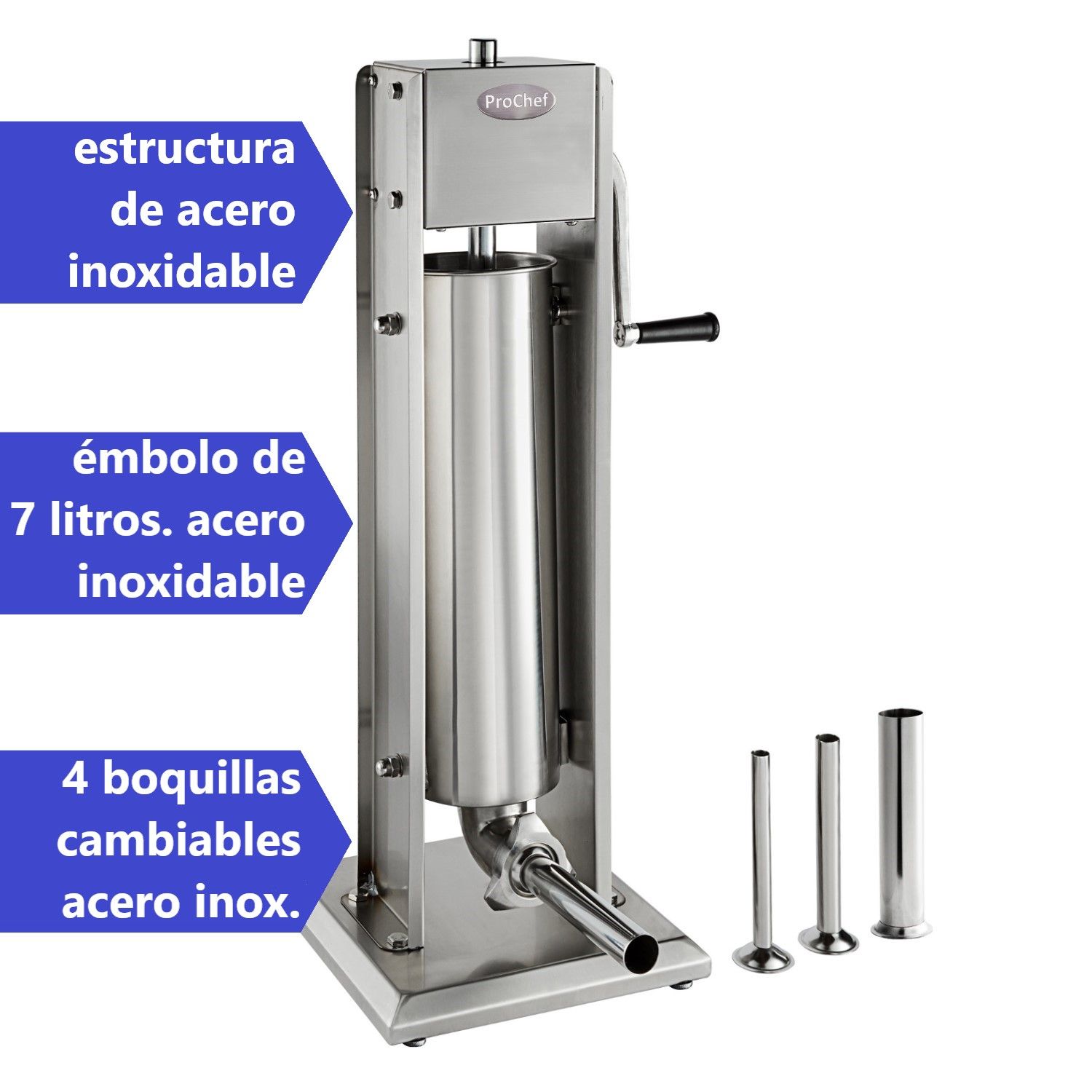 EMBUTIDORA PROCHEF 7 L VERTICAL LINEA MANUAL - 3