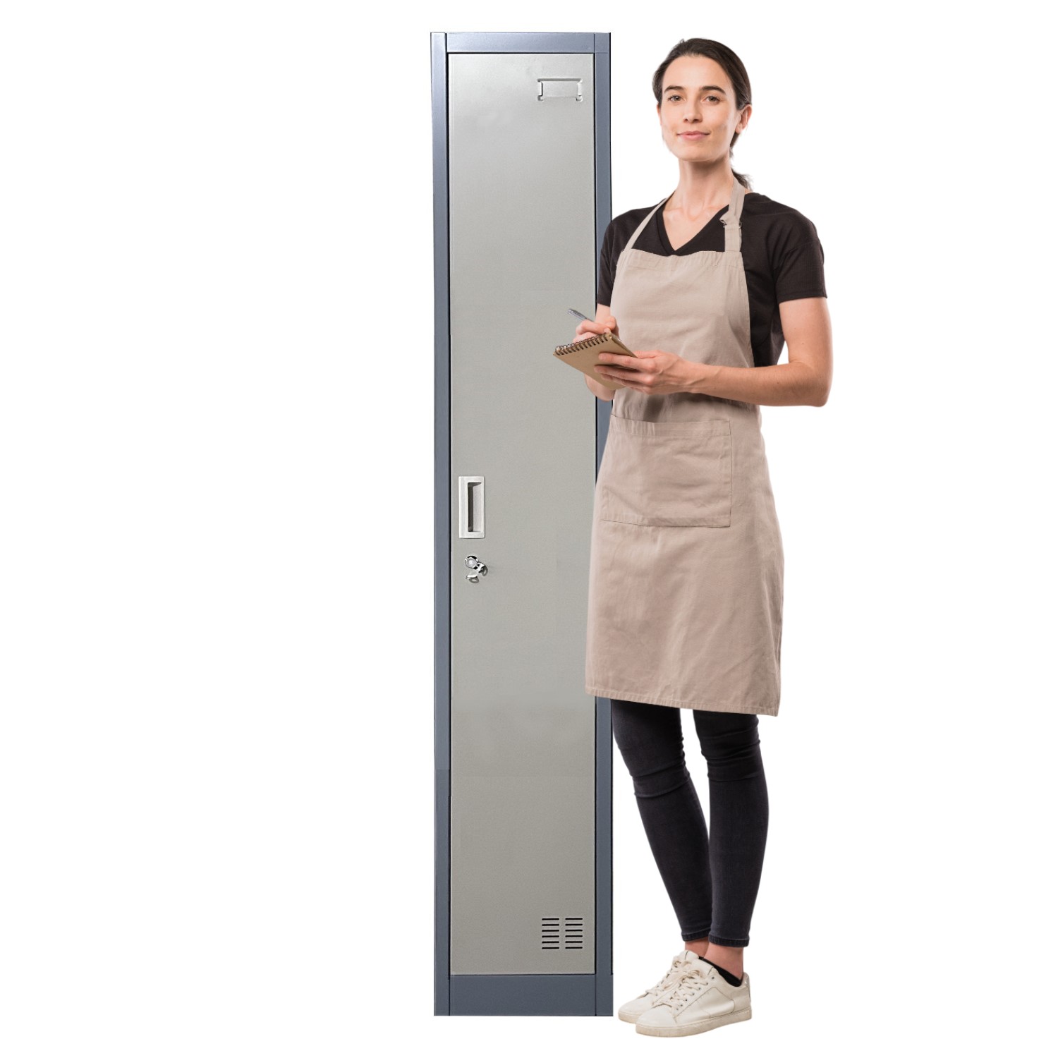 LOCKER PROCHEF ACERO 1 PUERTA GRIS CASILLERO METALICO 1 CUERPO - 2