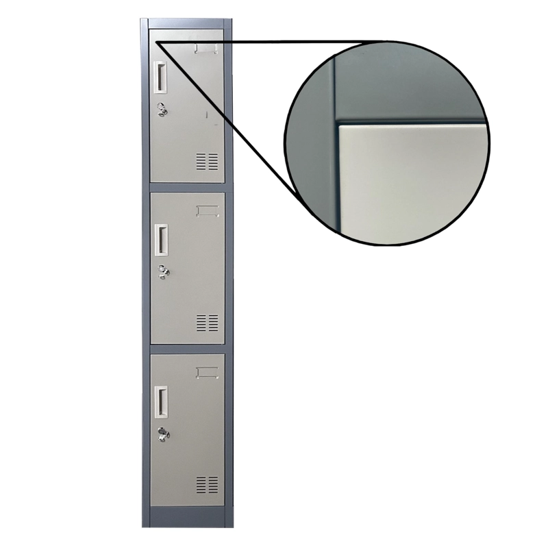 LOCKER CASILLERO METALICO 1 CUERPO 3 PUERTAS - 5