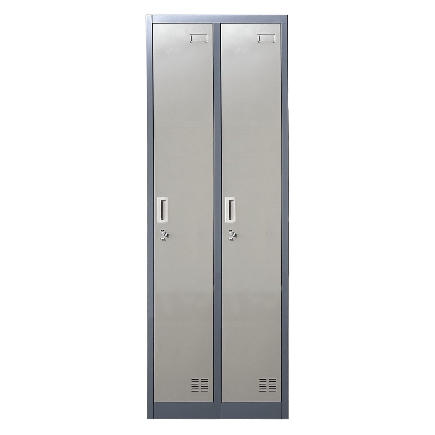 LOCKER PROCHEF ACERO 2 PUERTAS GRIS CASILLERO METALICO 2 CUERPOS - 1