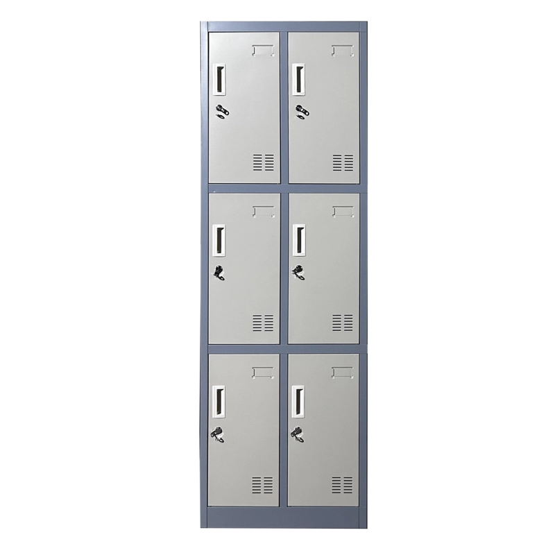 LOCKER CASILLERO METALICO 2 CUERPOS 6 PUERTAS - 1