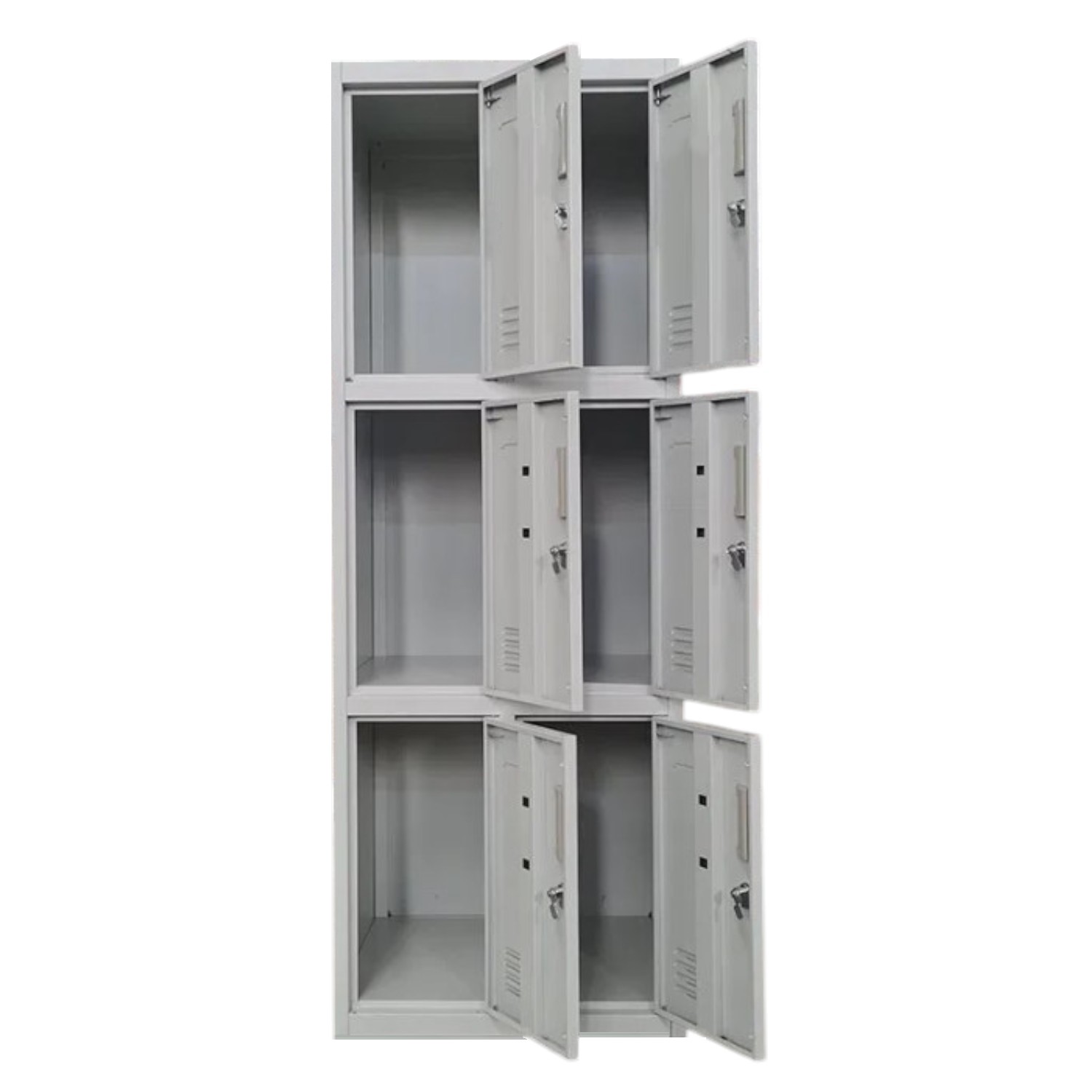 LOCKER CASILLERO METALICO 2 CUERPOS 6 PUERTAS - 7