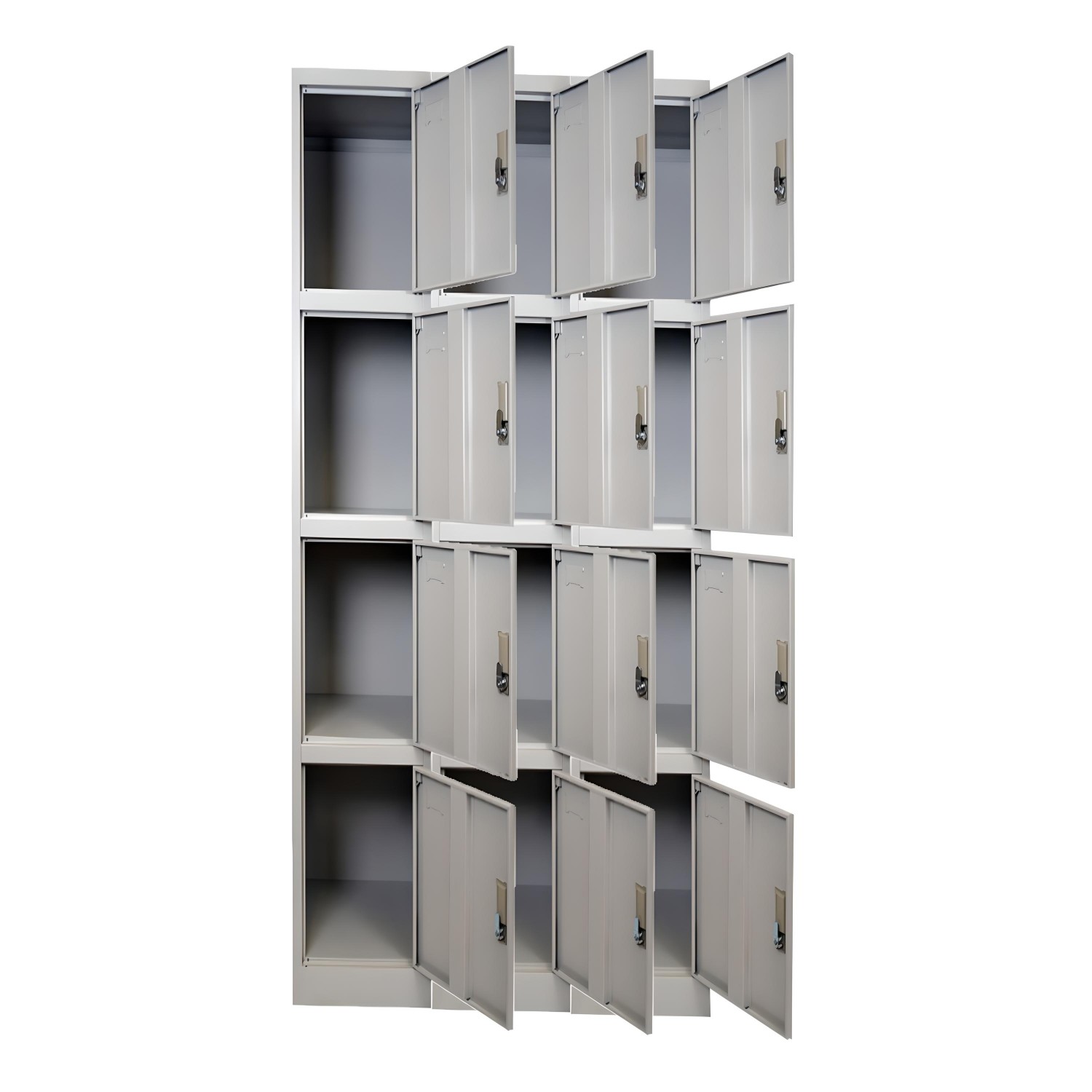 LOCKER PROCHEF ACERO 12 PUERTAS GRIS CASILLERO METALICO 3 CUERPOS - 7