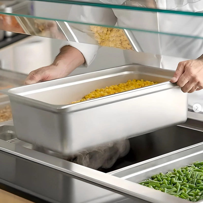 DEPOSITO GASTRONOMICO GN 1/1 X 150 MM ACERO INOX. PACK 6 UN. - 3